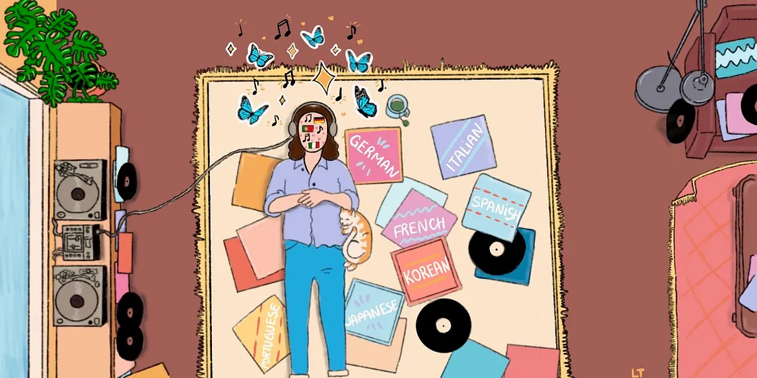 یادگیری زبان از طریق ترانه و موسیقی: یک روش جذاب و مؤثر